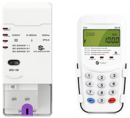 Compteur prépayé monophasé Rail-DIN